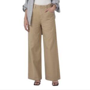 a.n.a Women's Beige Wide Leg Trousers